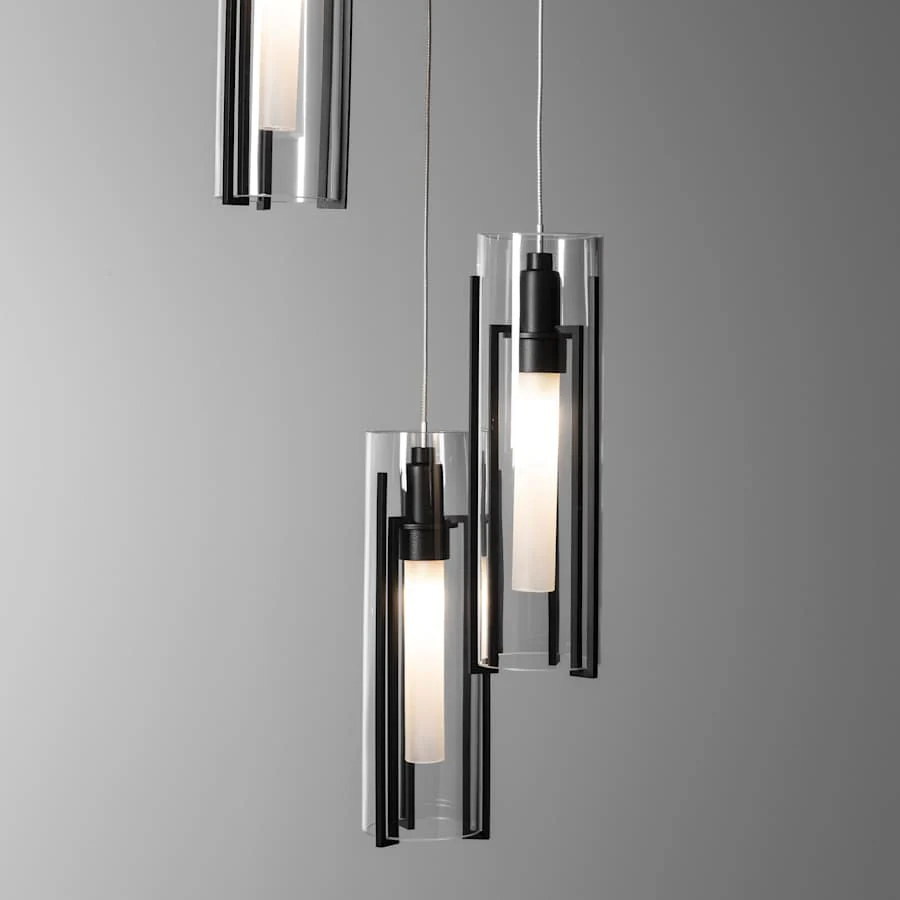 Hubbardton Forge Exos Glass 5 Light 14" Wide Suspension Multi Light Pendant - Image 2