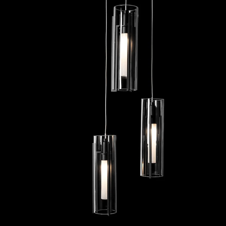 Hubbardton Forge Exos Glass 5 Light 14" Wide Suspension Multi Light Pendant - Image 3
