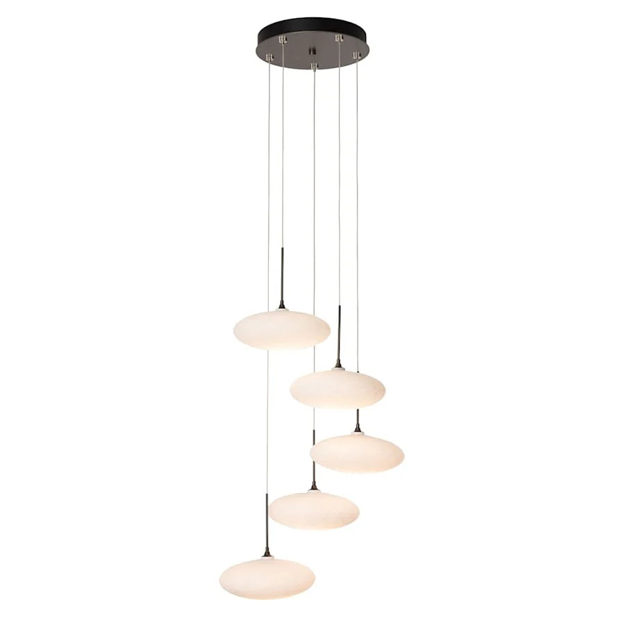 Hubbardton Forge Clouds 5 Light 20″ Wide Multi Light Pendant