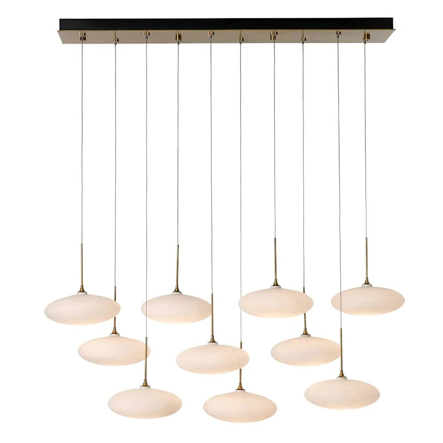 Hubbardton Forge Clouds 10 Light 48″ Wide Linear Pendant
