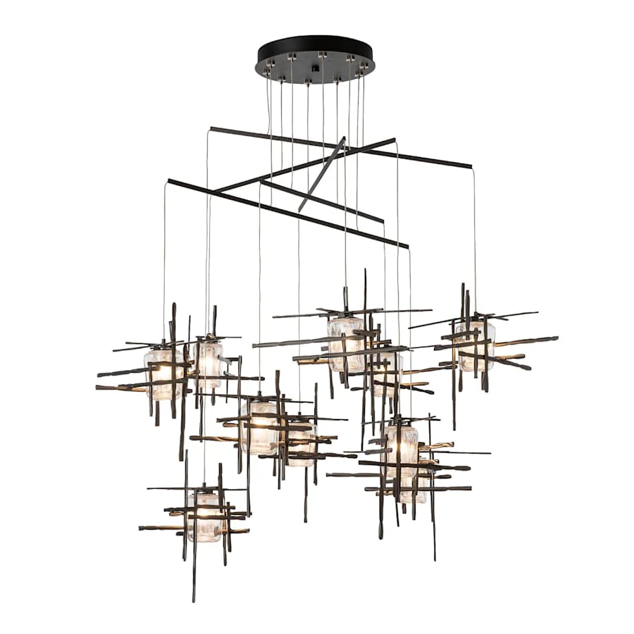 Hubbardton Forge Tura 10 Light 49" Wide Multi Light Pendant - Image 1