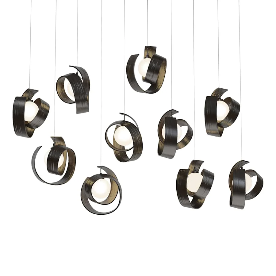 Hubbardton Forge Riza 10 Light 47" Wide Linear Pendant - Image 2