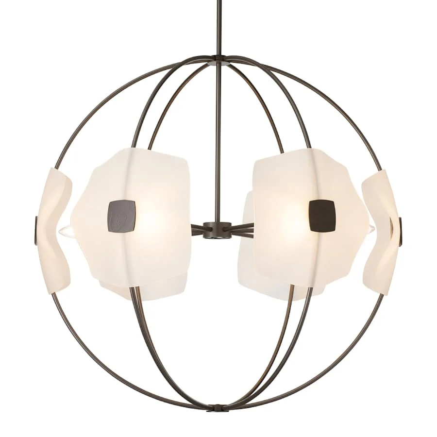 Hubbardton Forge Astra 6 Light 32" Wide Globe Chandelier - Image 1