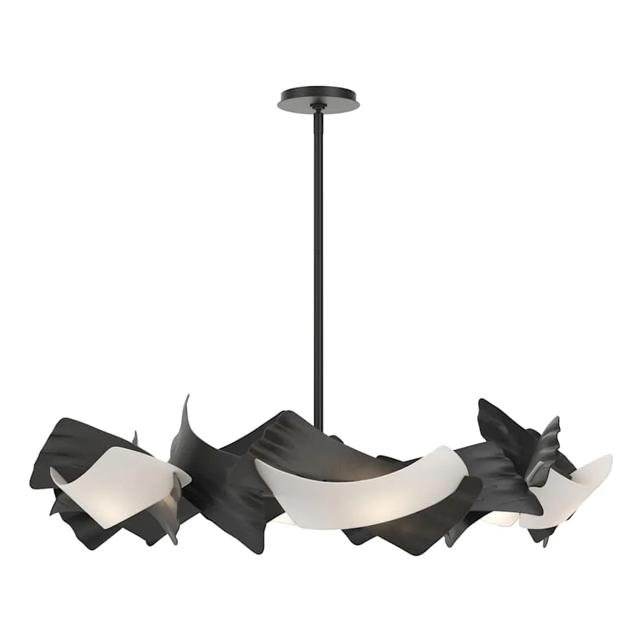 Hubbardton Forge Crest 6 Light 38" Wide Abstract Pendant - Image 1