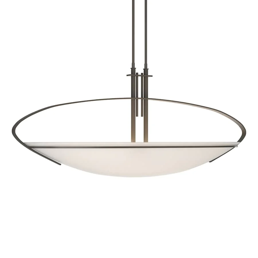 Hubbardton Forge Mackintosh 2 Light 41" Wide Linear Pendant with Customizable Glass Shade - Image 3