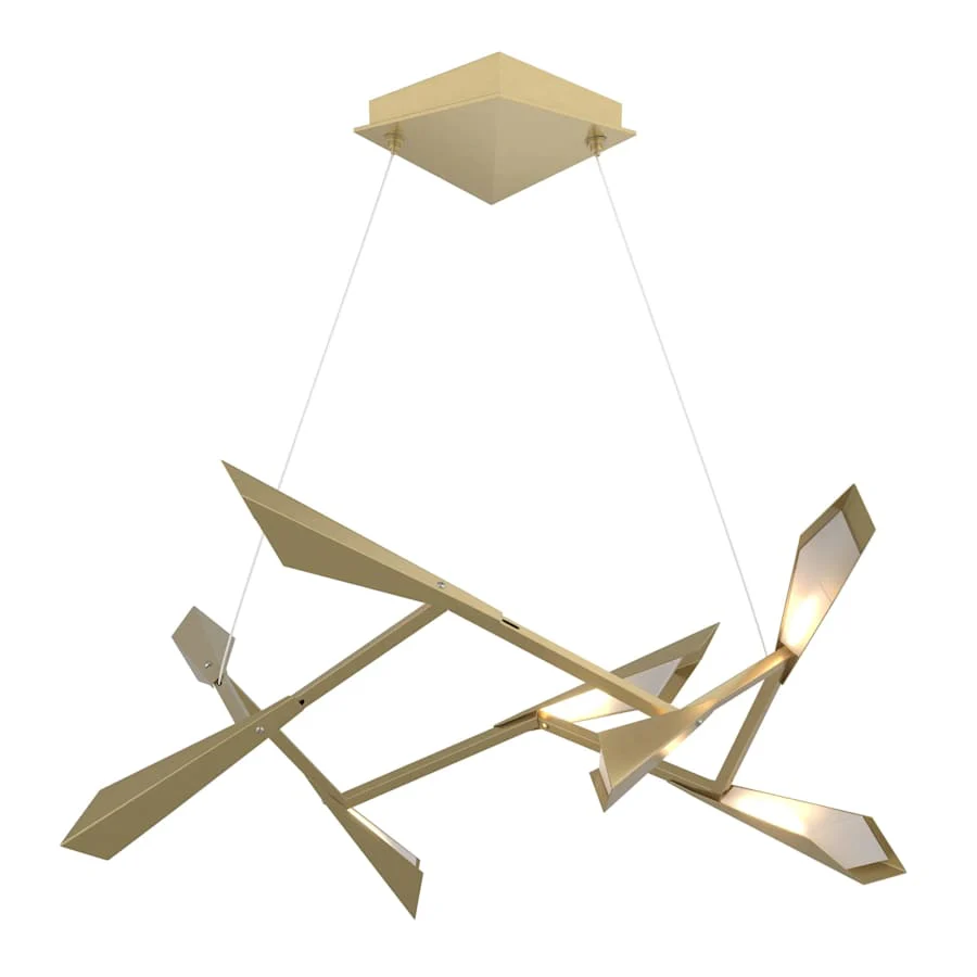 Hubbardton Forge Quill 34" Wide Pendant - Image 1