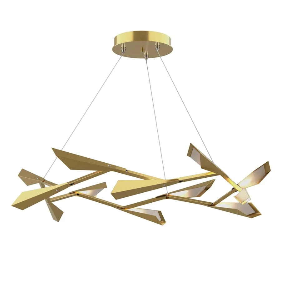 Hubbardton Forge Quill 46" Wide Pendant - Image 1