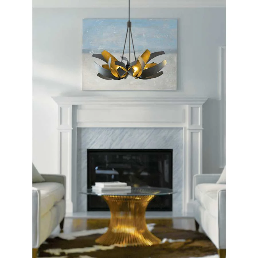 Hubbardton Forge Corona 6 Light 27" Wide Pendant - Image 2
