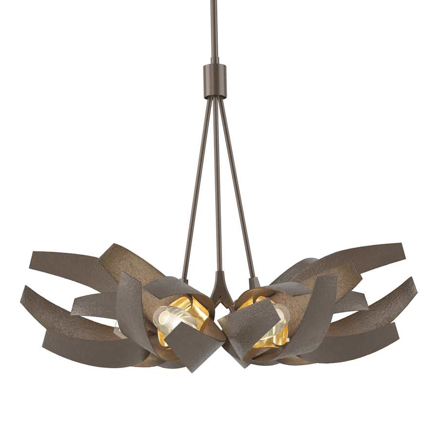Hubbardton Forge Corona 6 Light 27" Wide Chandelier - Image 1