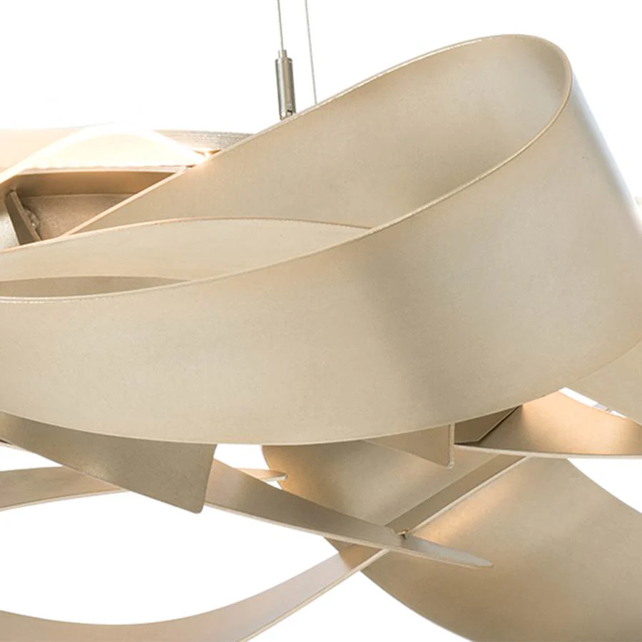 Hubbardton Forge Flux 39" Wide LED Abstract Chandelier - Image 2