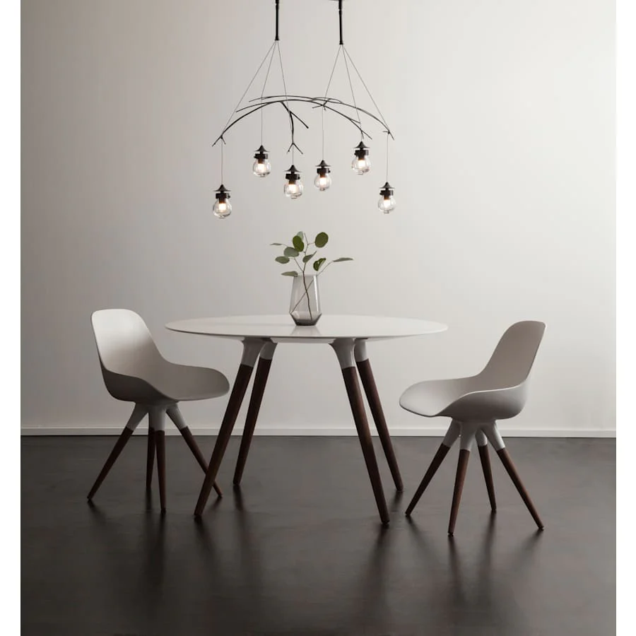 Hubbardton Forge Kiwi 6 Light 37" Wide Linear Chandelier - Image 2