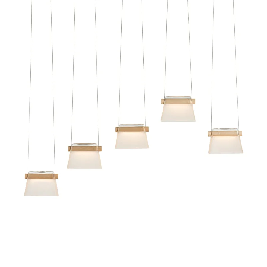 Hubbardton Forge Cowbell 41" Wide Linear Pendant - Image 1