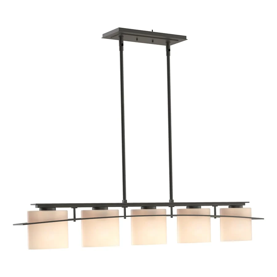 Hubbardton Forge Ellipse 5 Light 42" Wide Linear Chandelier - Image 1