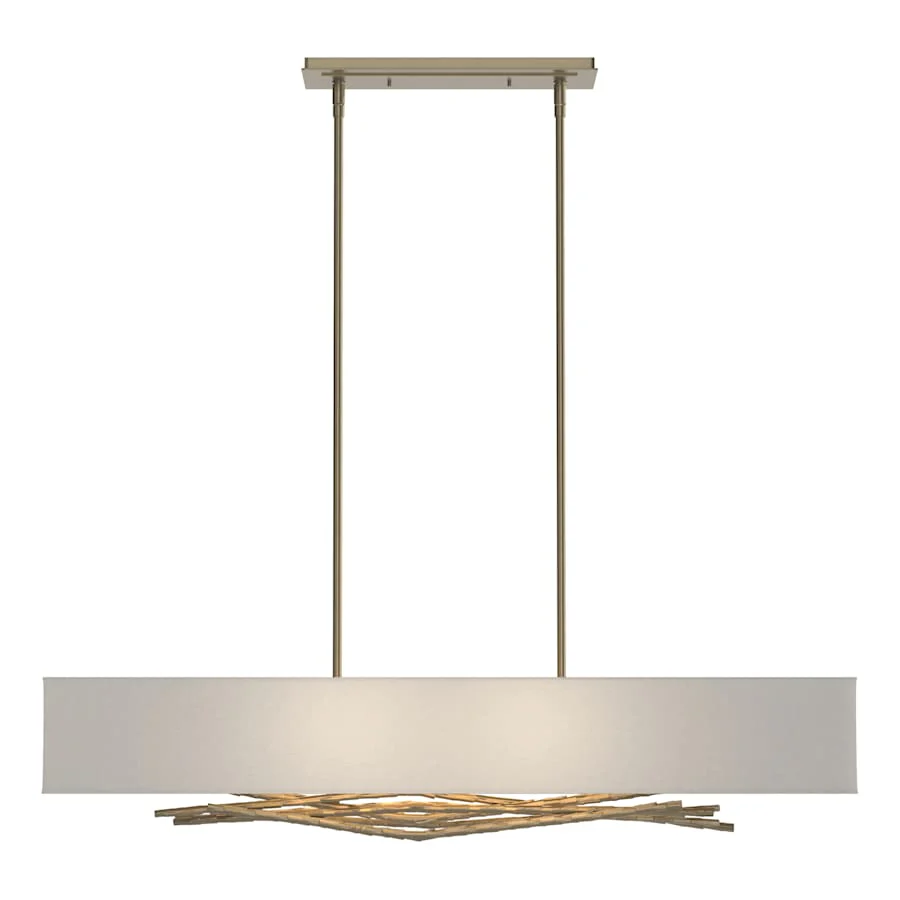 Hubbardton Forge Brindille 4 Light 42" Wide Linear Chandelier - Image 1