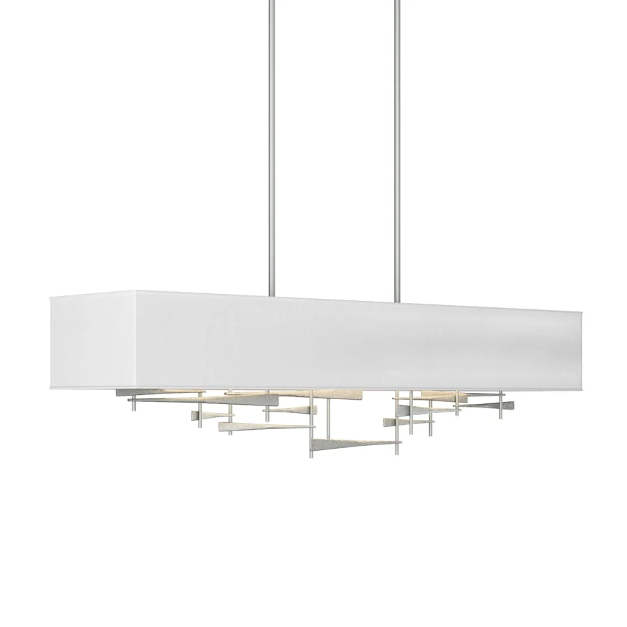 Hubbardton Forge Cavaletti 4 Light 42" Wide Linear Pendant - Image 1