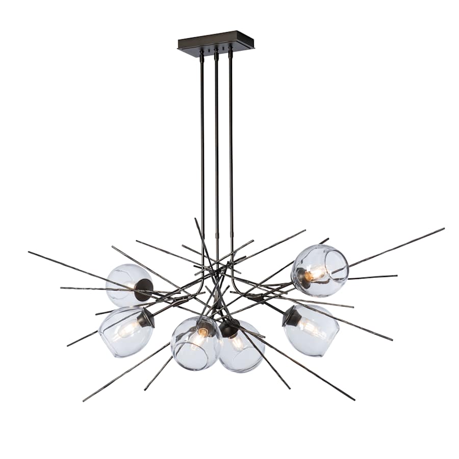 Hubbardton Forge Griffin 6 Light 63" Wide Multi Light Pendant - Image 2