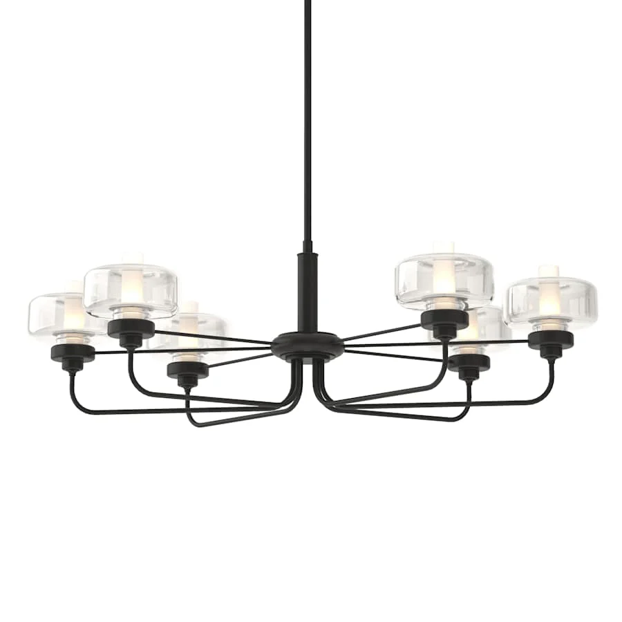 Hubbardton Forge Nola 6 Light 42" Wide Chandelier - Image 1