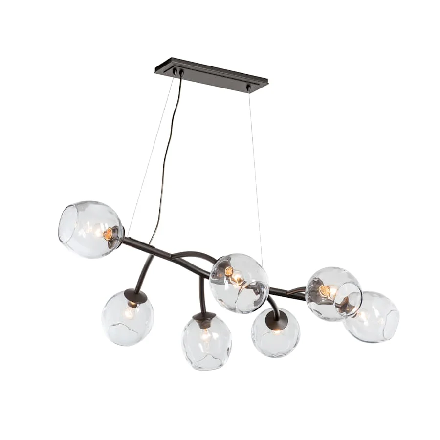 Hubbardton Forge Vine 7 Light 49" Wide Linear Chandelier - Image 1