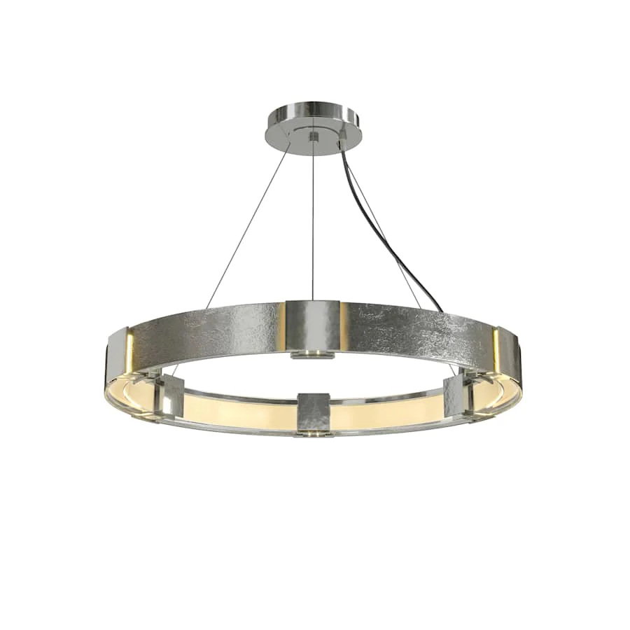 Hubbardton Forge Aura 6 Light 29" Wide Ring Chandelier - Image 1