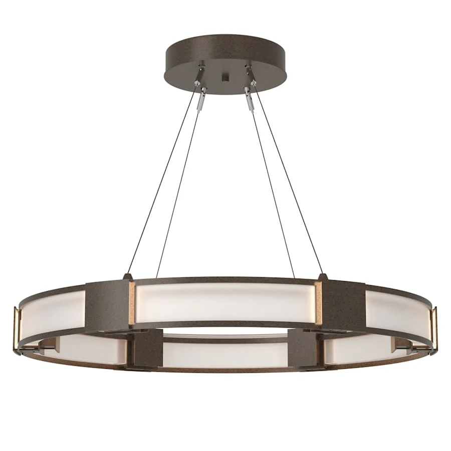 Hubbardton Forge Aura 6 Light 29" Wide LED Ring Chandelier - Image 1