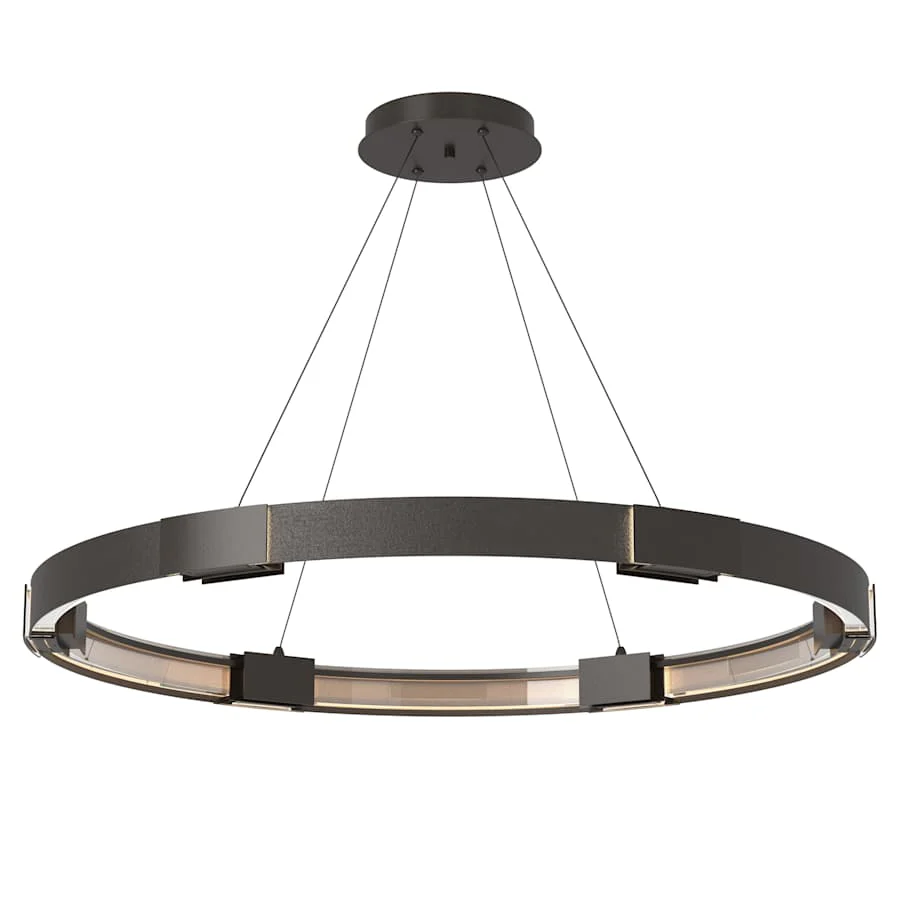 Hubbardton Forge Aura 12 Light 48" Wide LED Ring Chandelier - Image 1