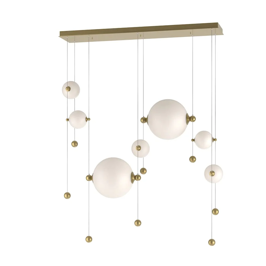 Hubbardton Forge Abacus 49" Wide LED Suspension Multi Light Pendant - Image 1