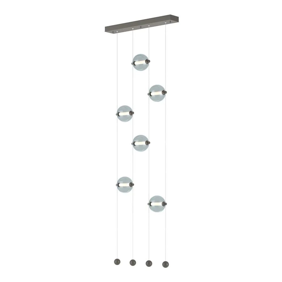 Hubbardton Forge Abacus 22" Wide LED Suspension Multi Light Pendant - Image 1