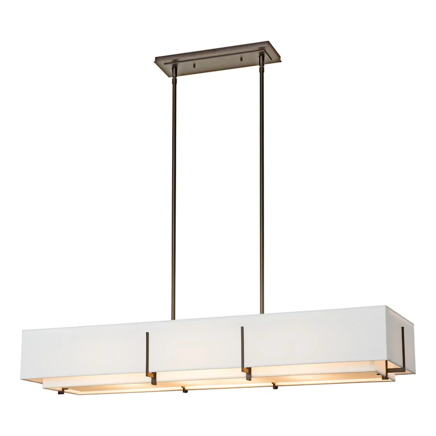 Hubbardton Forge Exos 4 Light 47" Wide Linear Chandelier - Image 1
