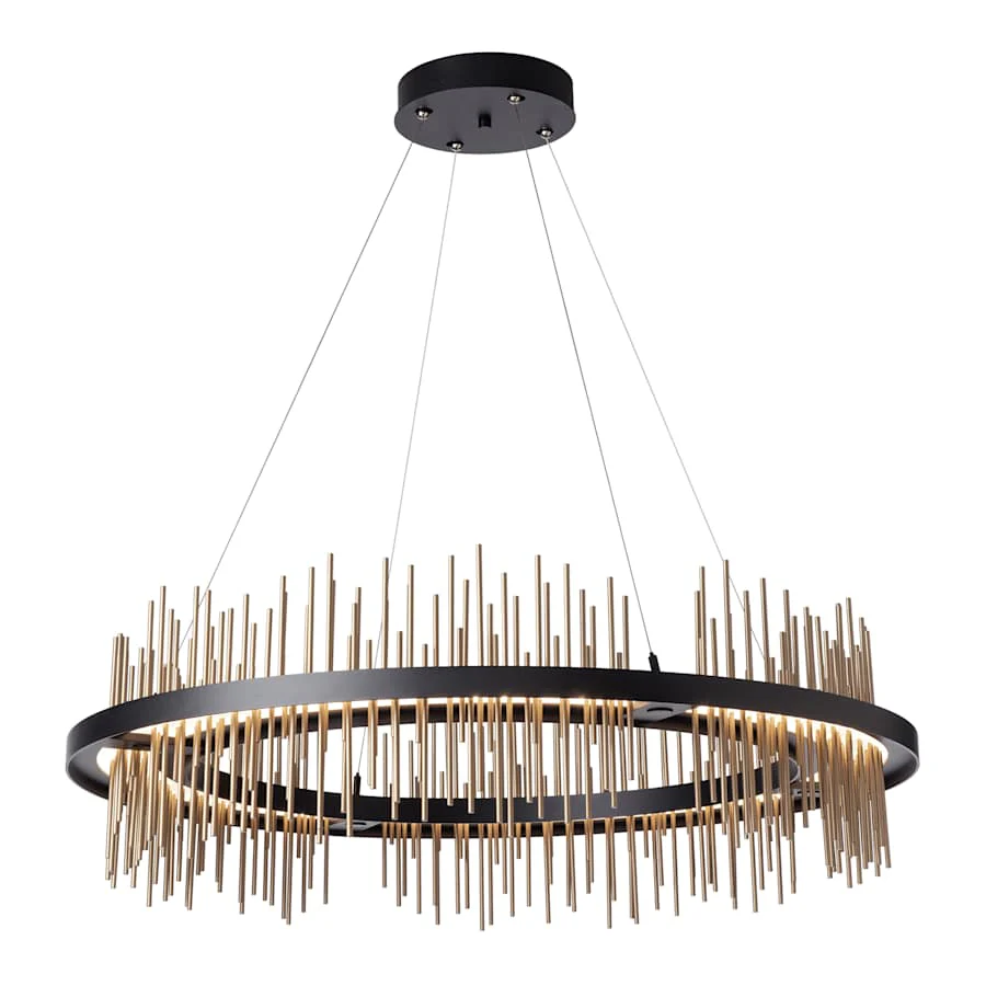 Hubbardton Forge Gossamer 38" Wide LED Ring Chandelier - Image 1