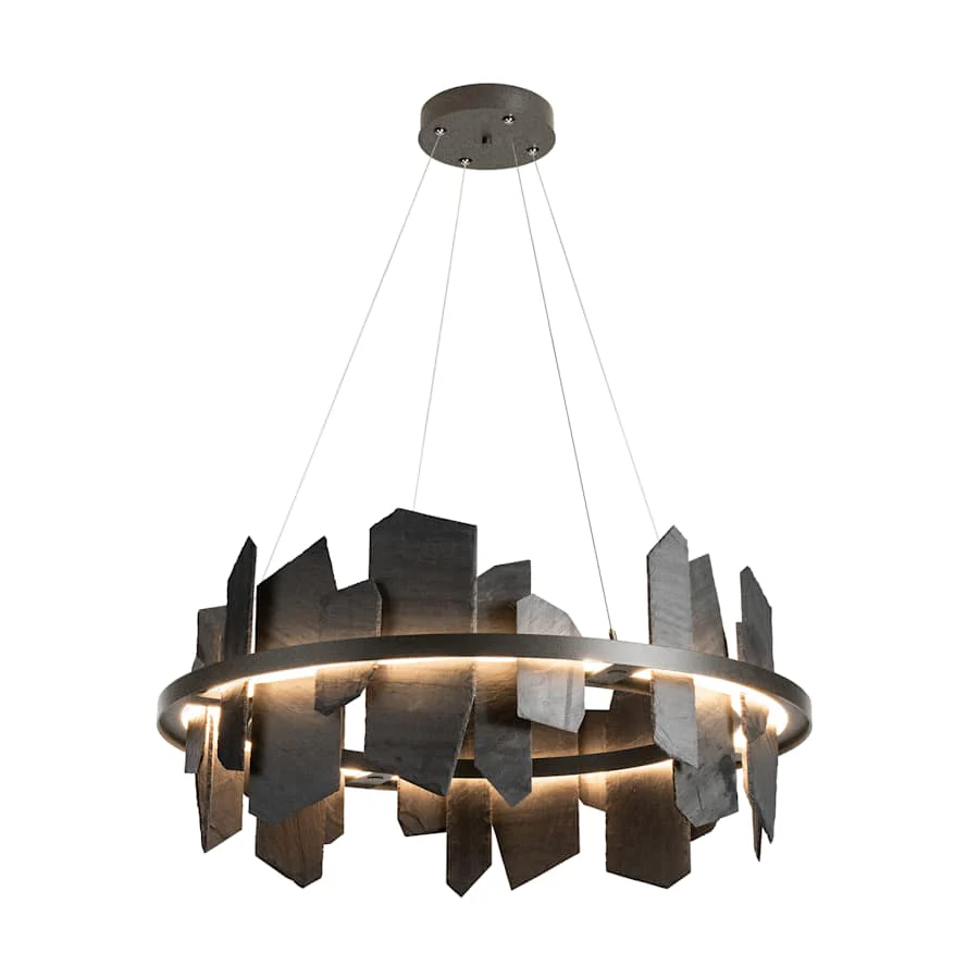 Hubbardton Forge Ardesia 38″ Wide LED Ring Chandelier