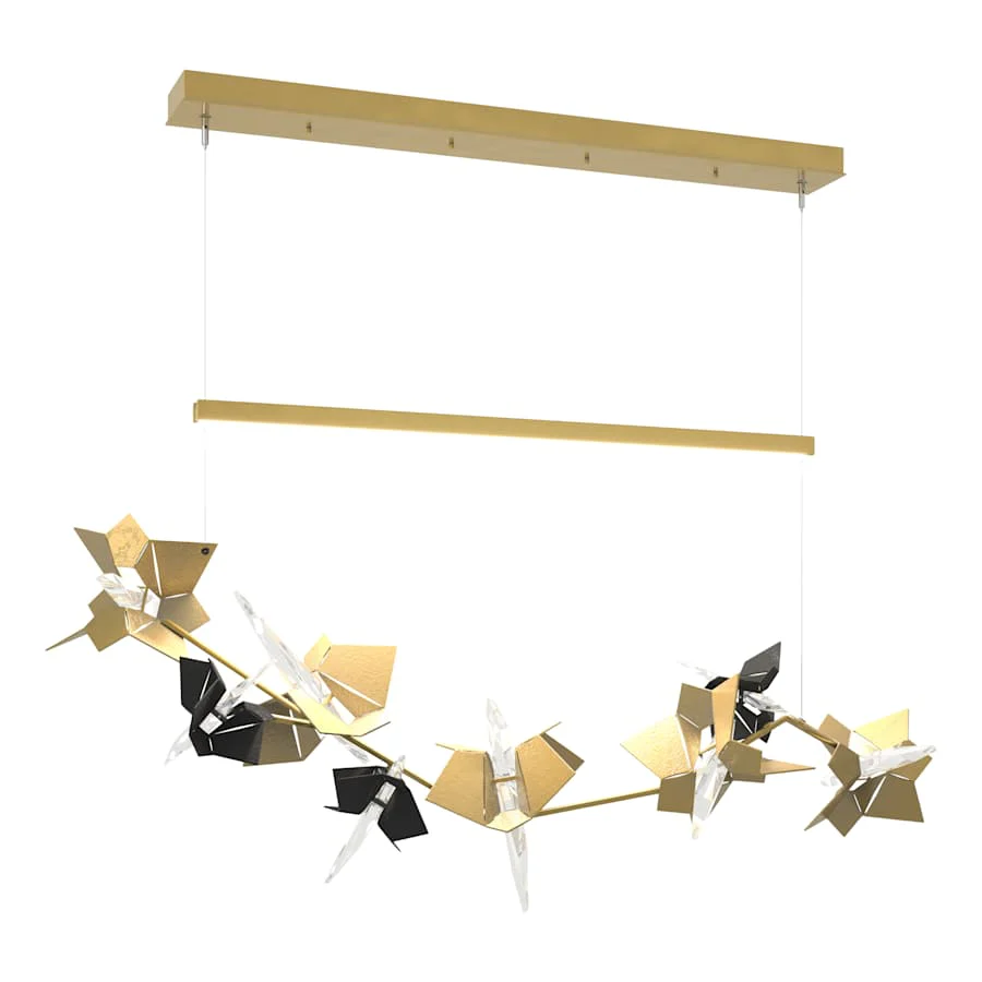 Hubbardton Forge Belladonna 50" Wide LED Crystal Linear Pendant - Image 1