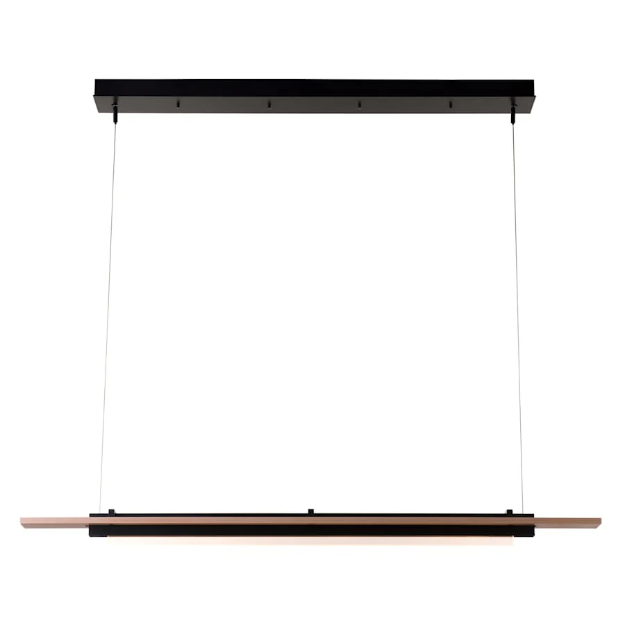 Hubbardton Forge Plank 48" Wide LED Wood Linear Pendant - Image 2