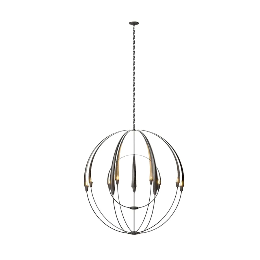 Hubbardton Forge Cirque 12 Light 48" Wide Taper Candle Style Chandelier - Image 1