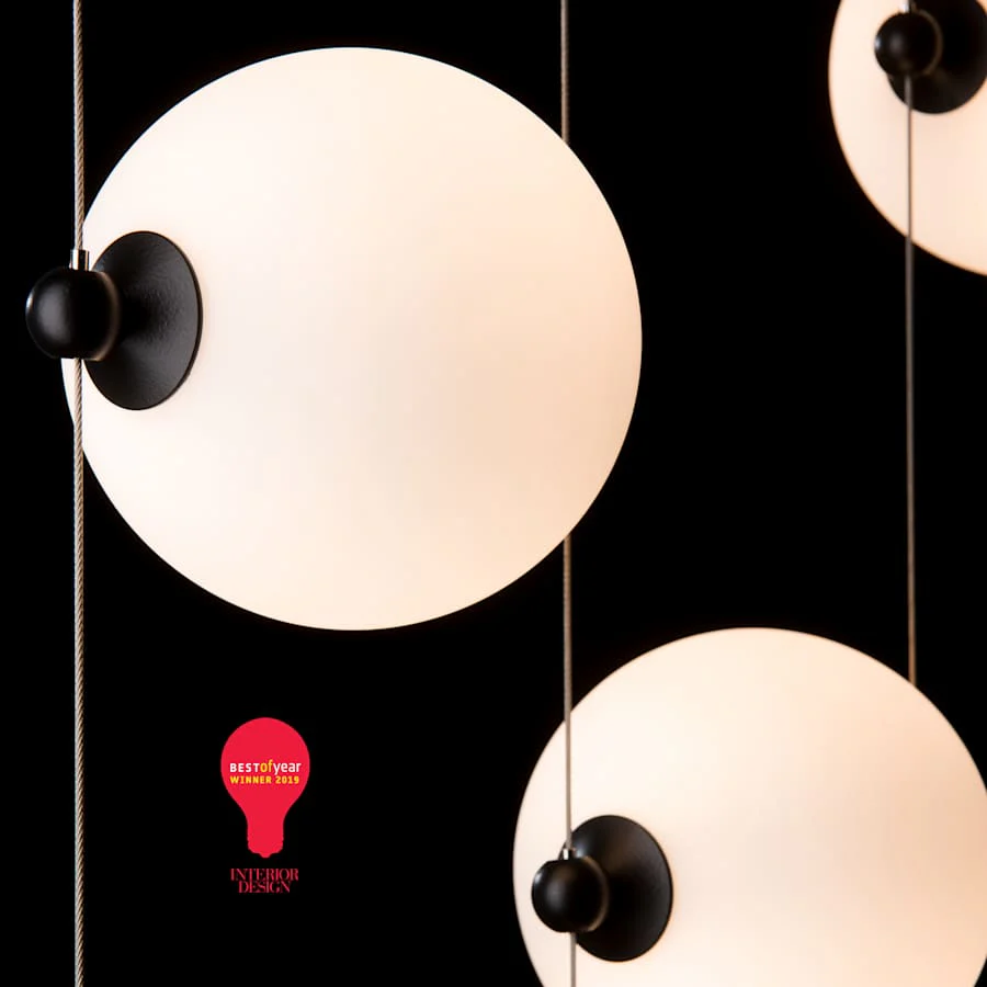 Hubbardton Forge Abacus 28" Wide LED Linear Pendant - Image 2