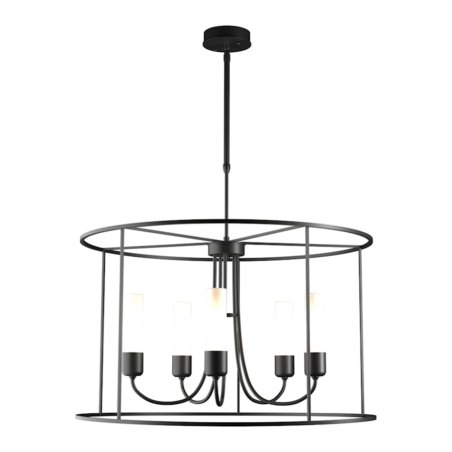 Hubbardton Forge Portico 5 Light 32" Wide Outdoor Pendant - Image 1