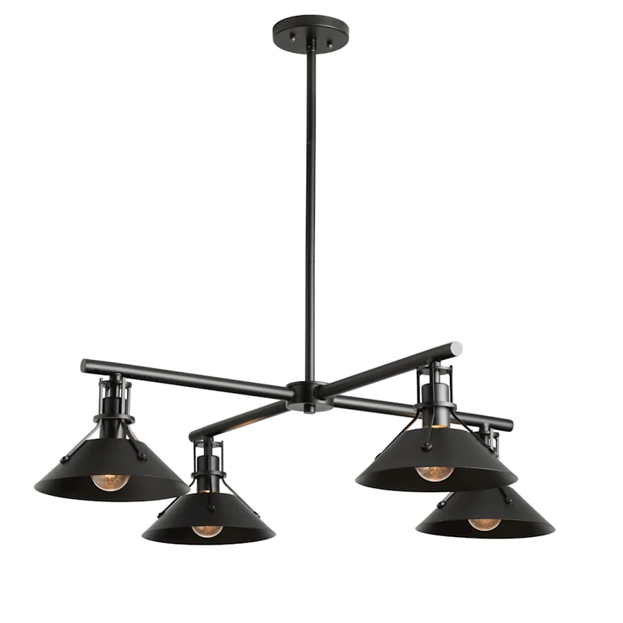 Hubbardton Forge Henry 4 Light 36" Wide Outdoor Chandelier - Image 2