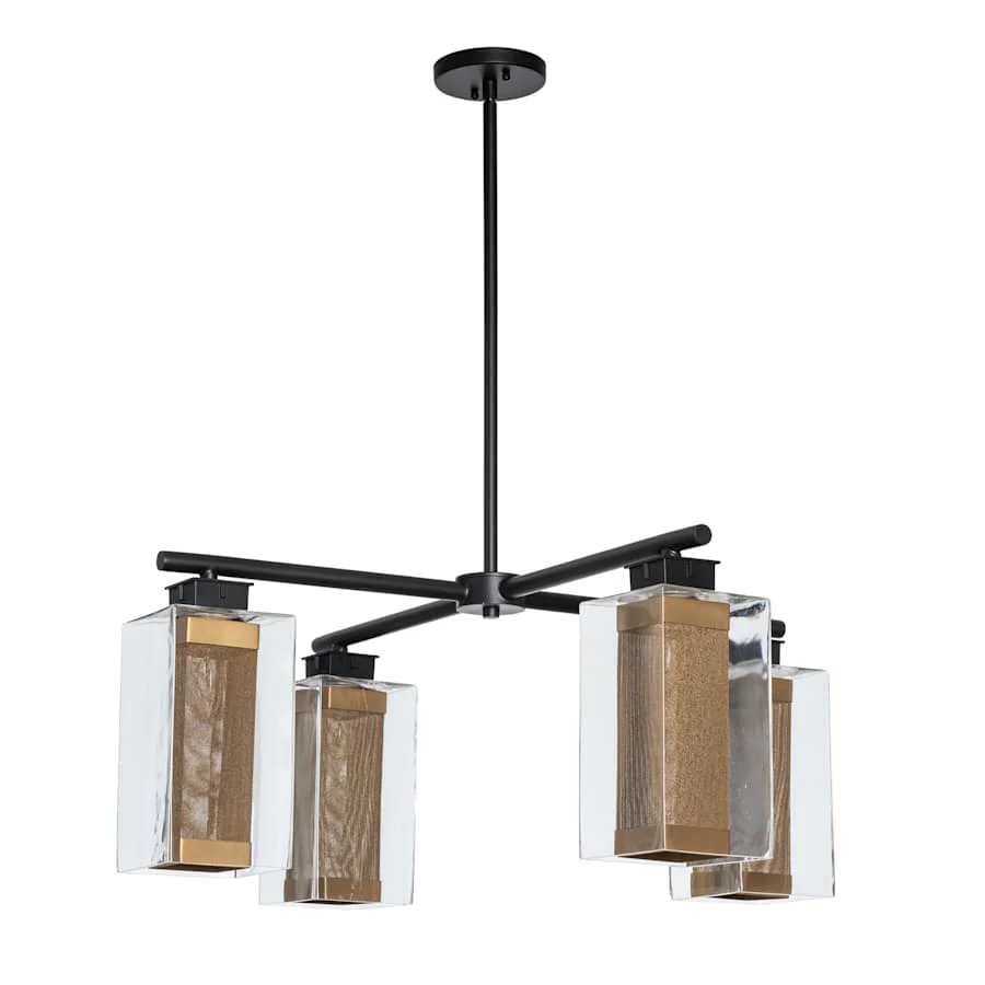 Hubbardton Forge Polaris 4 Light 32" Wide Outdoor Chandelier - Image 3