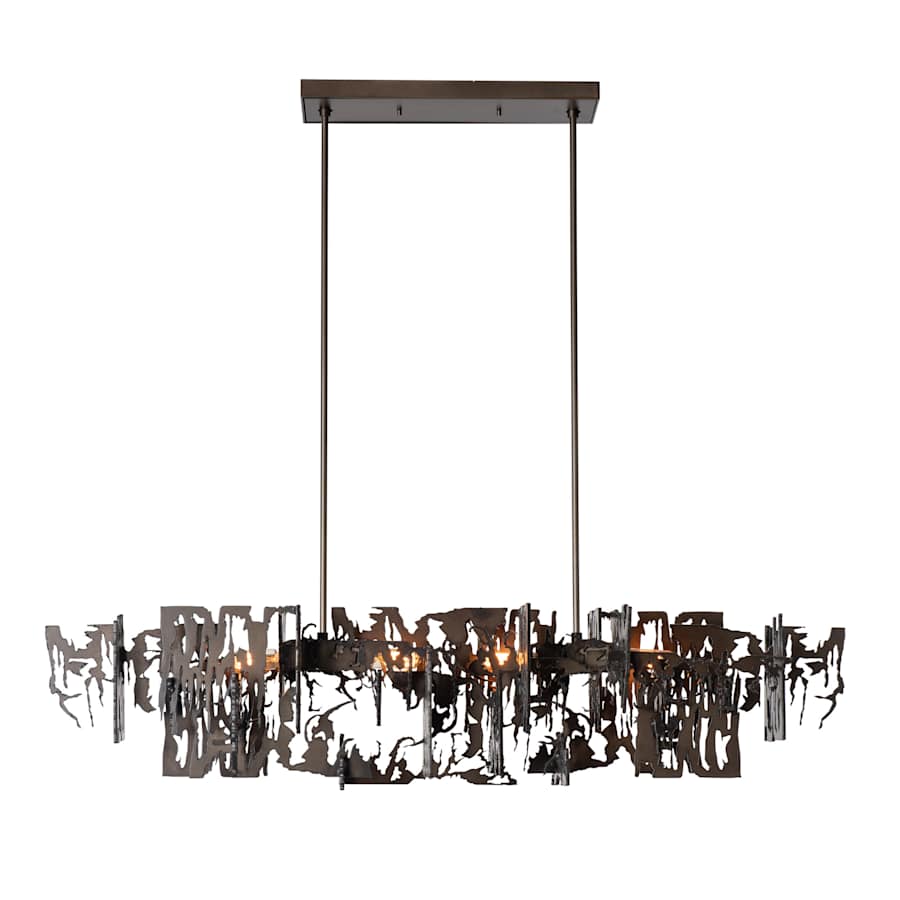 Hubbardton Forge Brutus 4 Light 14" Wide Abstract Linear Pendant - Image 3
