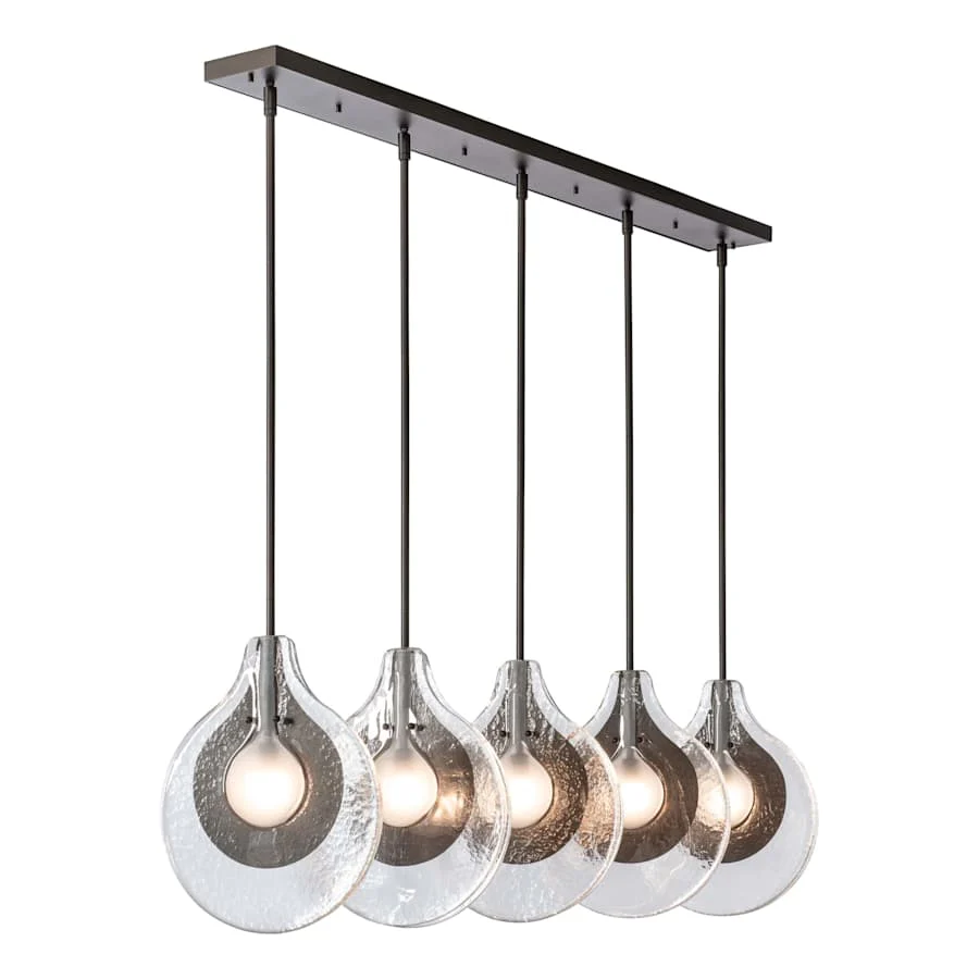 Hubbardton Forge Veneto 5 Light 54" Wide Linear Pendant - Image 3