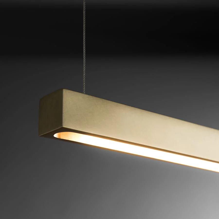 Hubbardton Forge Ingot 1" Wide Suspension Linear Pendant - Image 3