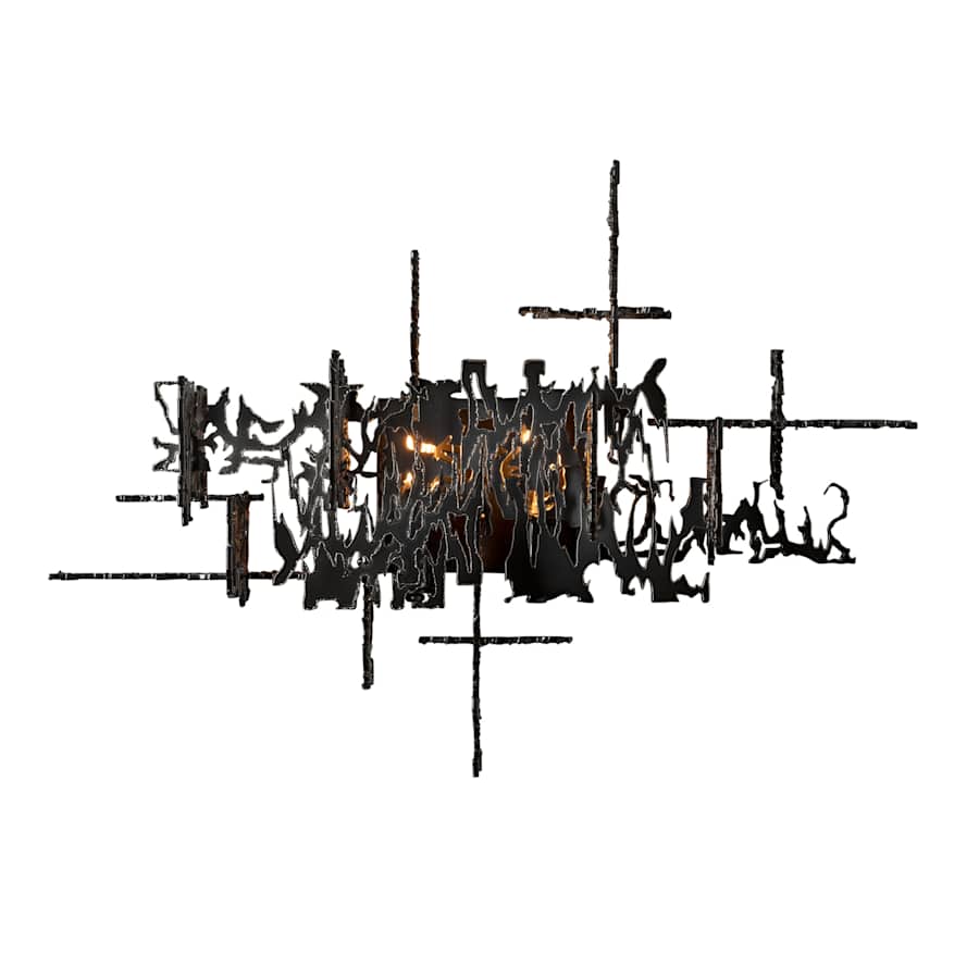 Hubbardton Forge Brutus 2 Light 17" Tall Wall Sconce - Image 1