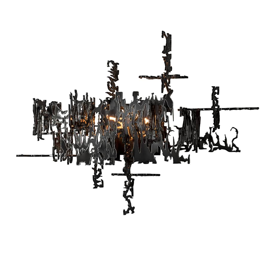 Hubbardton Forge Brutus 2 Light 17" Tall Wall Sconce - Image 2