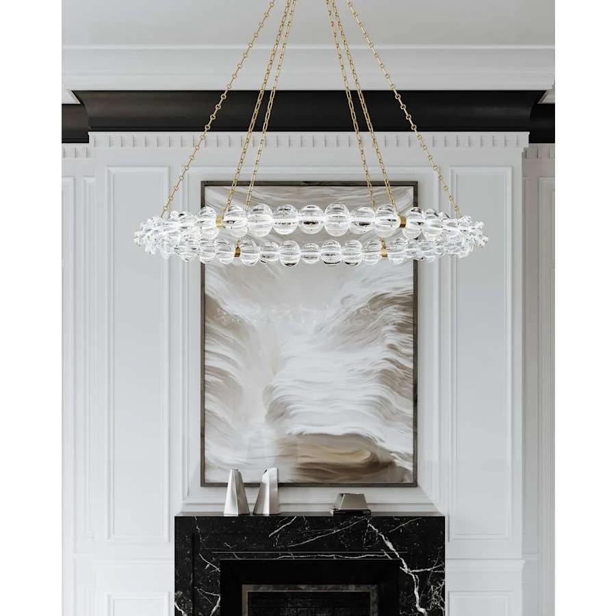 Hudson Valley Lighting Lindley 55" Wide LED Ring Chandelier - Image 2