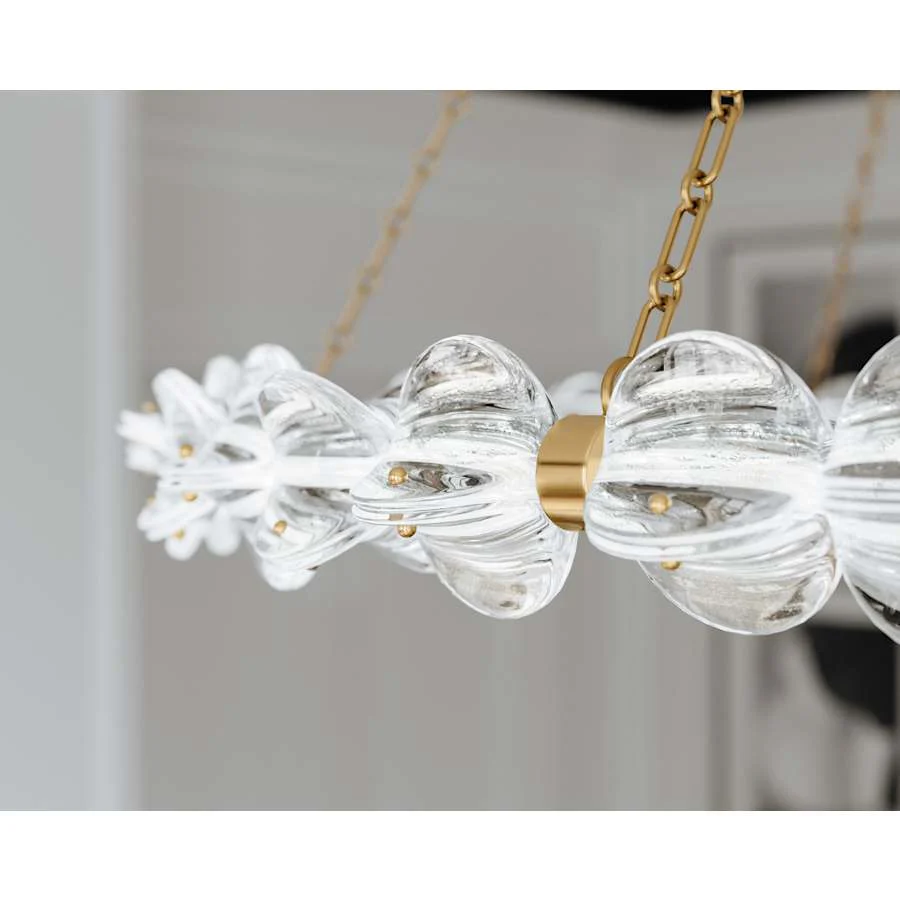 Hudson Valley Lighting Lindley 55" Wide LED Ring Chandelier - Image 3