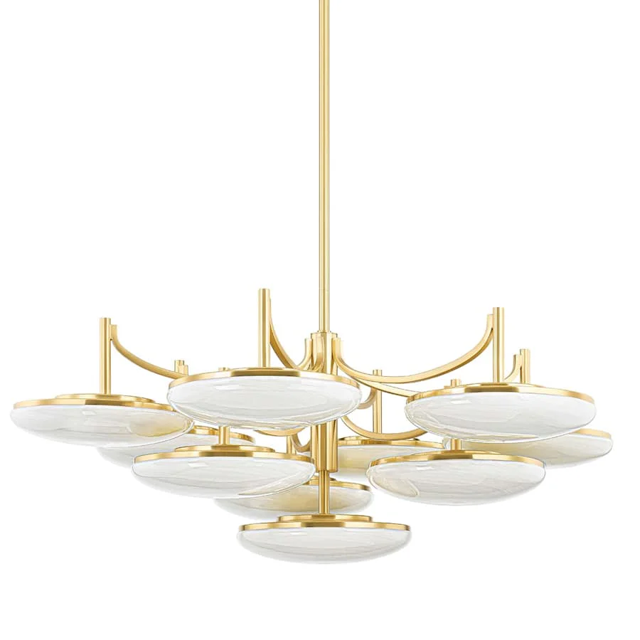 Hudson Valley Lighting Bregman 10 Light 31″ Wide Flush Mount Ceiling Fixture