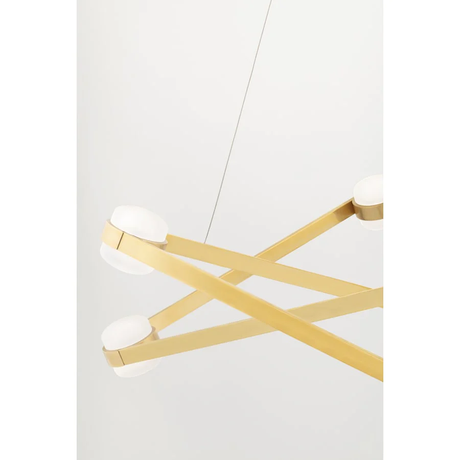 Hudson Valley Lighting Orbit 6 Light 38" Wide LED Abstract Chandelier - Image 3