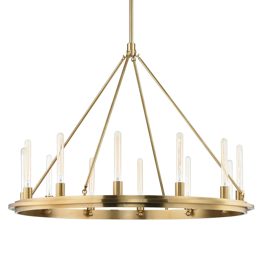 Hudson Valley Lighting Chambers 12 Light 45" Wide Ring Chandelier - Image 2