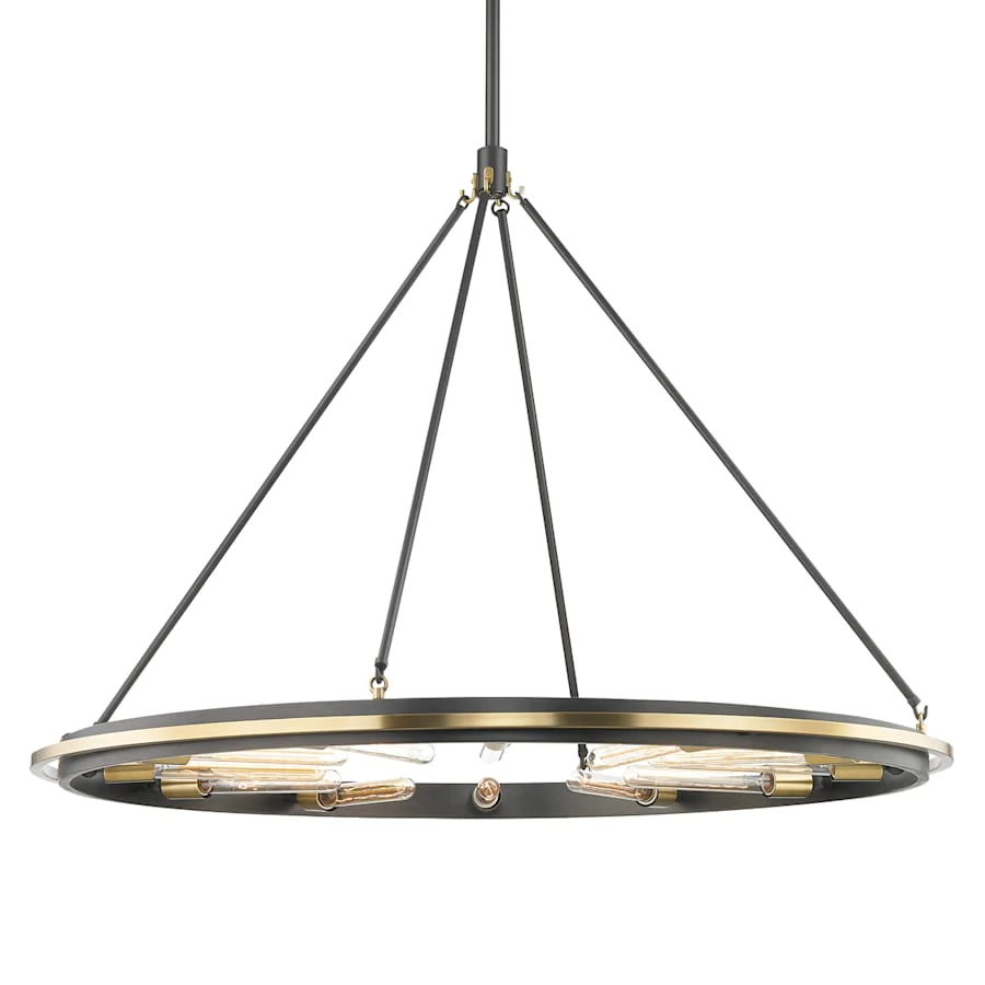 Hudson Valley Lighting Chambers 12 Light 45" Wide Ring Chandelier - Image 3