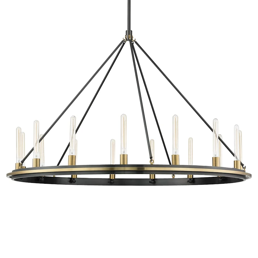 Hudson Valley Lighting Chambers 15 Light 58" Wide Ring Chandelier - Image 3