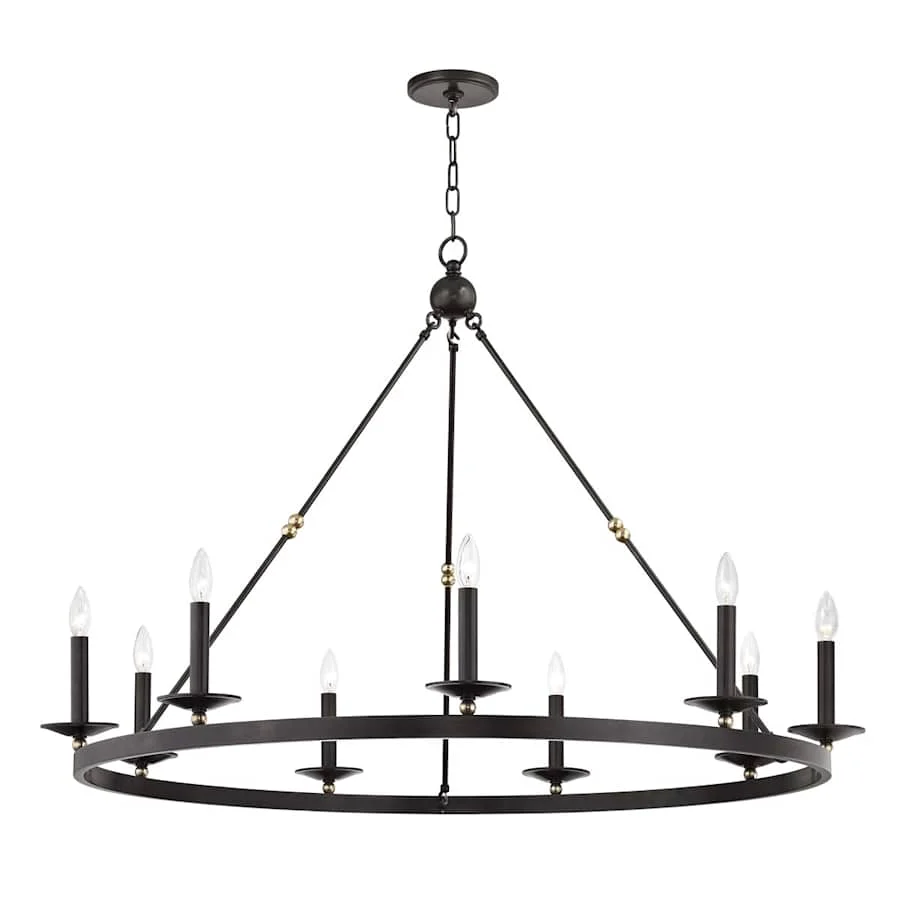 Hudson Valley Lighting Allendale 9 Light 47" Wide Taper Candle Chandelier - Image 3
